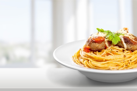 Spaghetti, Pasta, Meatball.の写真素材