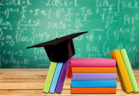 Graduation, Mortar Board, Book.の写真素材