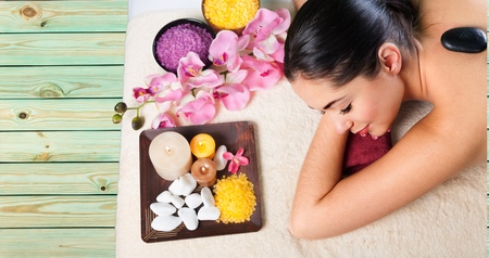 Spa, woman, zen.の写真素材