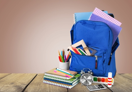 School, back, pencil.の写真素材