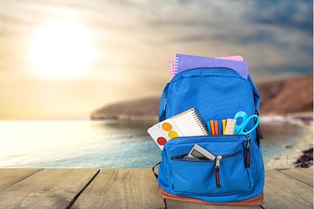 Backpack, school, bag.の写真素材