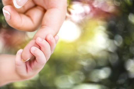 Baby, Human Hand, Mother. Baby, Human Hand, Mother.