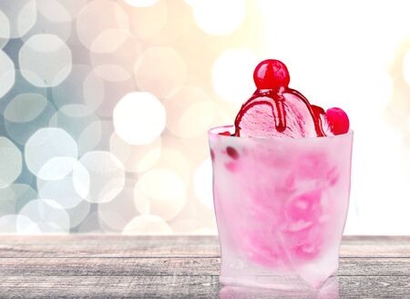 Cream, ice, cup.の写真素材