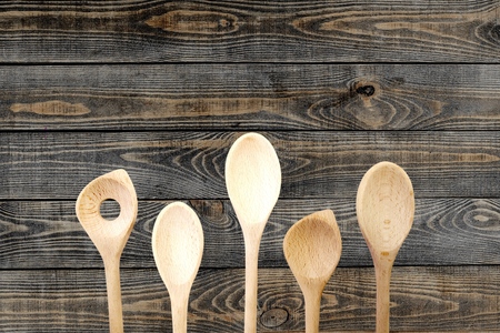 Kitchen Utensil, Wooden Spoon, Spoon.の写真素材