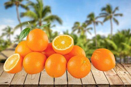 Orange, Fruit, Isolated.の写真素材