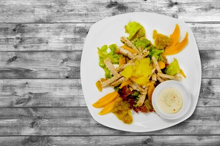 Salad, Caesar Salad, Caesar.の写真素材