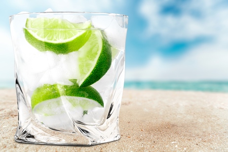 Gin, tonic, vodka.の写真素材