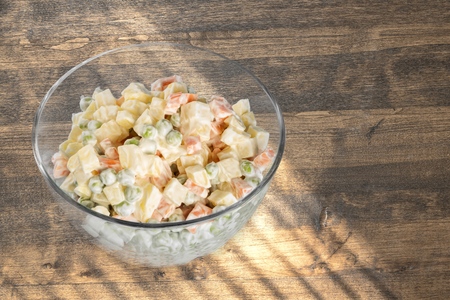 Salad, closeup, cold.の写真素材