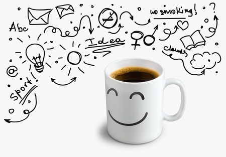 Ideas and Coffee.の写真素材