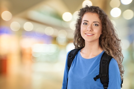 Student smiling portrait の写真素材