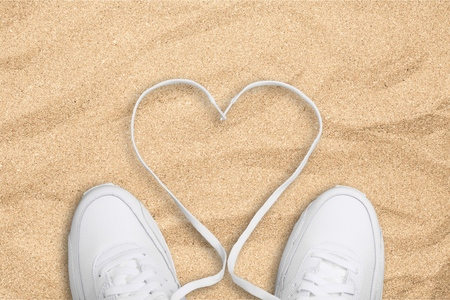 Heart Shape Laces.の写真素材