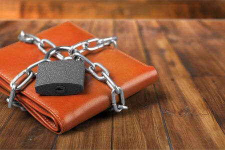 Locked Wallet.の写真素材