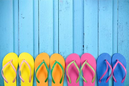 Beach Flip-flops.の写真素材