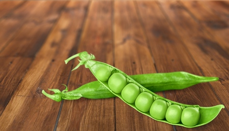 Fresh peas.の写真素材