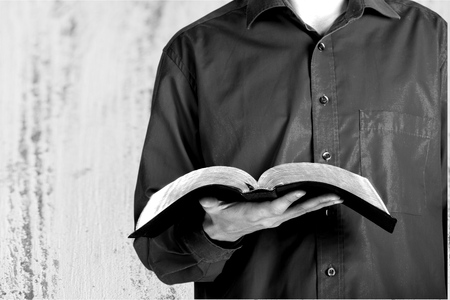 Reading Bible.の写真素材