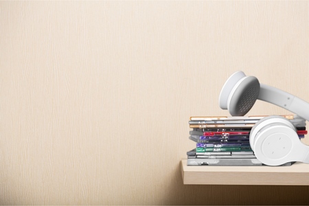 CDs and Headphones.