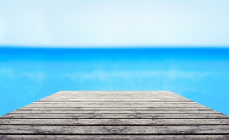 Wooden dock.の写真素材