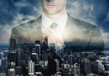Ambitious man.の写真素材