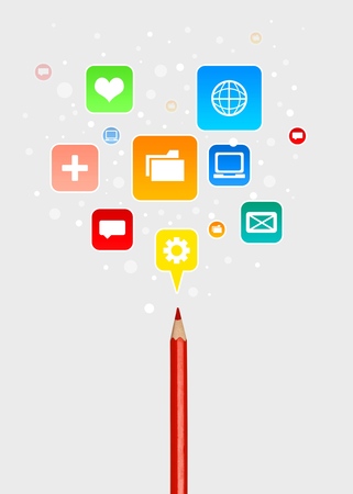 App network.の写真素材