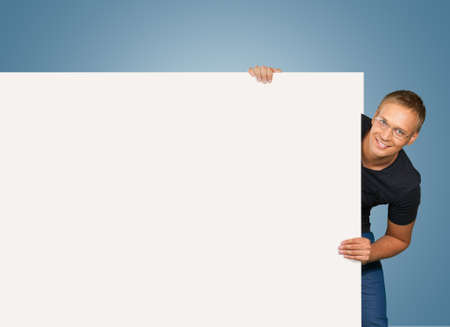 Sign Holding.の写真素材