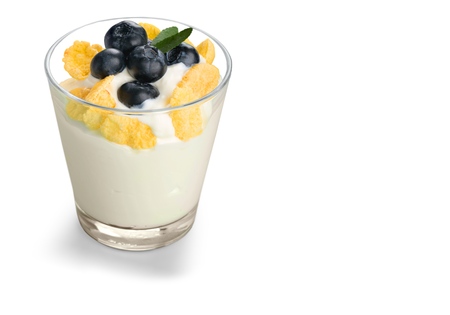 Yogurt with muesli.の写真素材