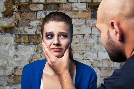 Woman abuse.の写真素材