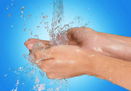 Washing Hands.の写真素材