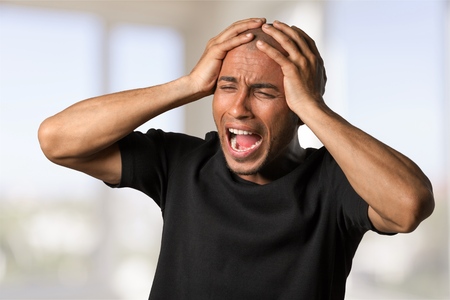 Man shouting