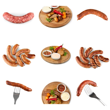 Beef Sausages.の写真素材