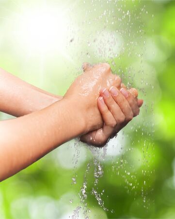 Washing Hands.の写真素材