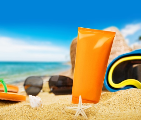 Suntan Lotion.の写真素材
