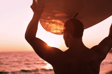 Surfing.