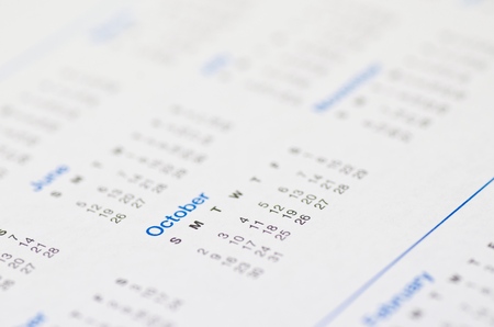 Calendar.の写真素材