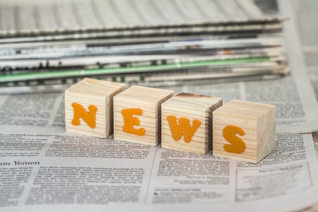 News.の写真素材