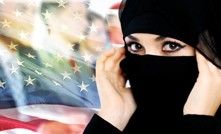 Niqab.の写真素材