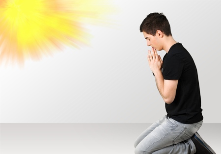 Praying.の写真素材