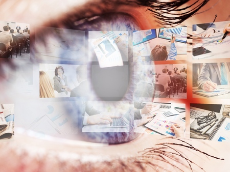 Eye hologram.の写真素材