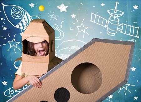 Child astronaut.の写真素材