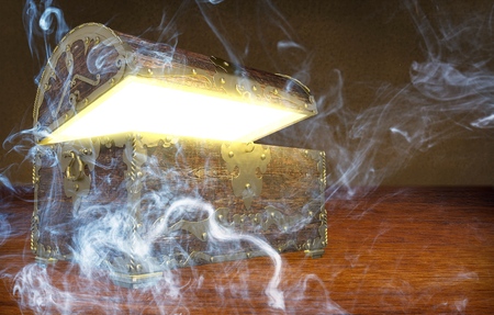 Antique box.の写真素材