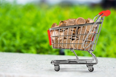 Shopping cart.の写真素材