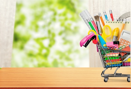 Back to School Supplies Saleの写真素材
