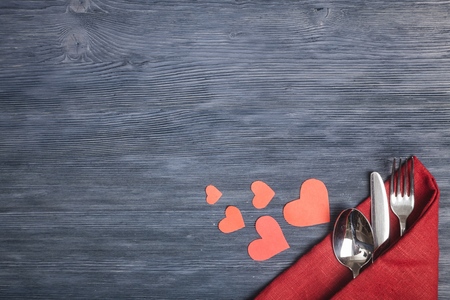 Valentines day dinner.の写真素材