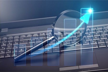 Virtual chart business.の写真素材