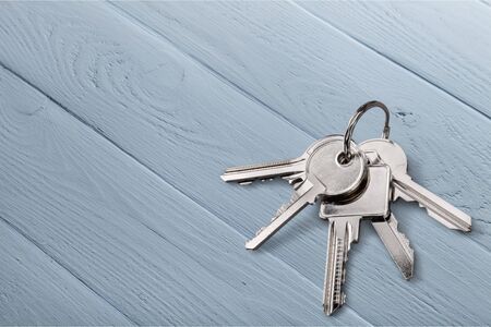 Key on desk.の写真素材