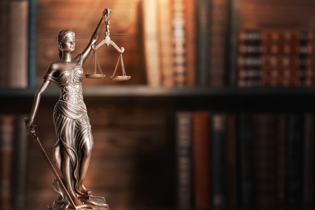 Justice statue.の写真素材