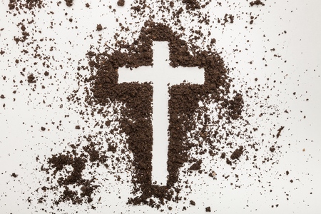 Cross in dust.の写真素材