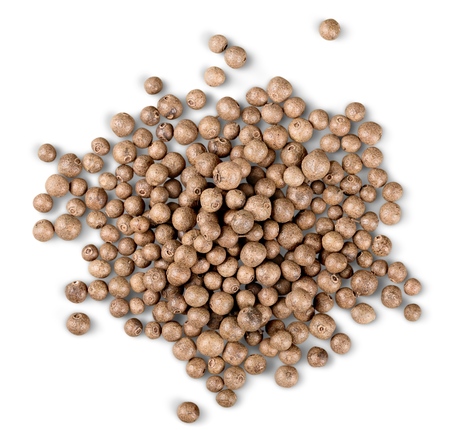 Fragrant pepper isolated on white backgroundの写真素材