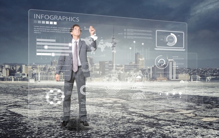 futuristic graphical interface and system engineer, financial technology, abstract image visual