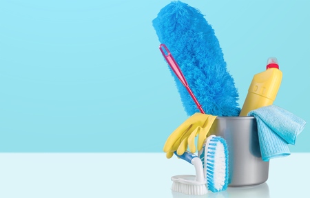Bucket and brushes