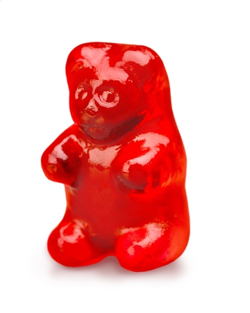 Red gummy bearの写真素材